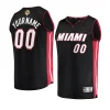 youth custom heat black 2023 nba finals jersey