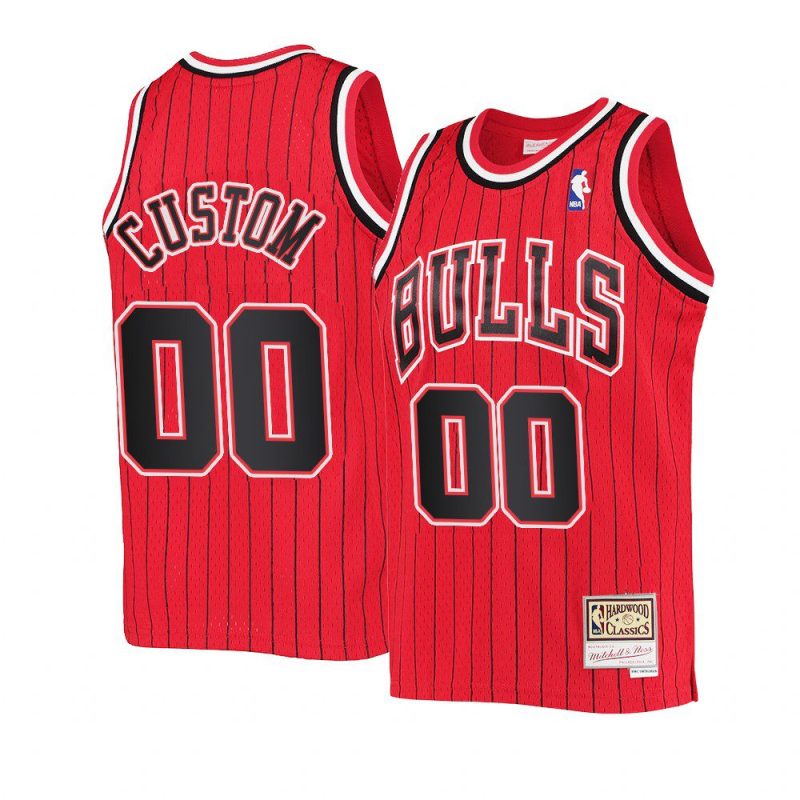 youth custom throwback red reload jersey