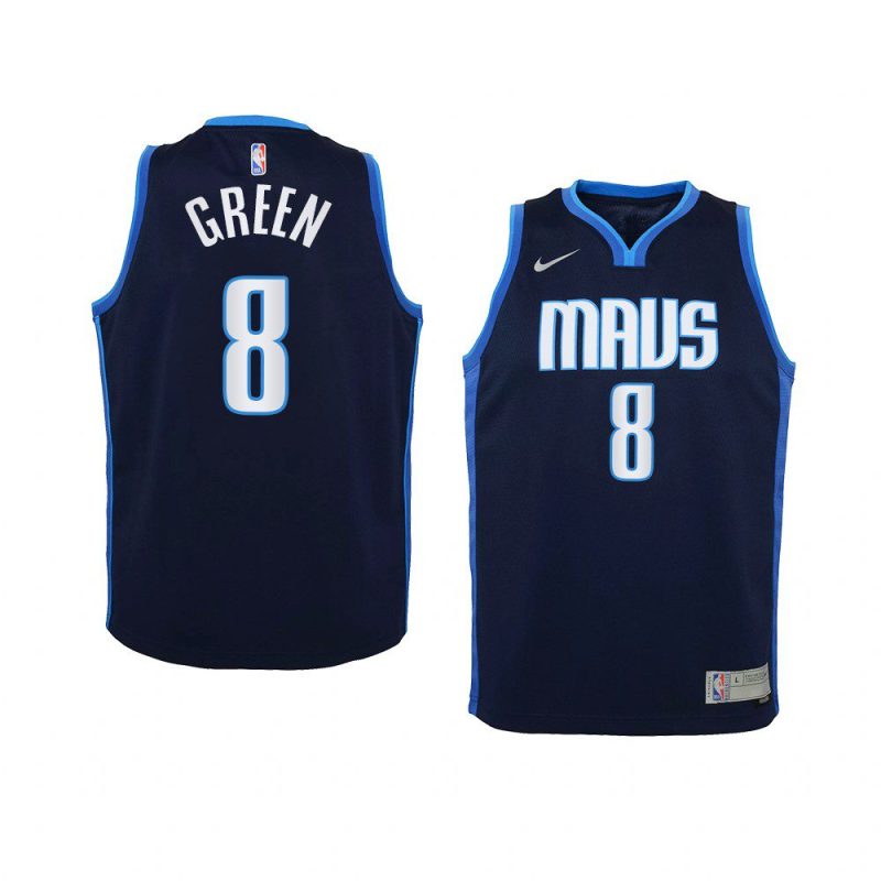 youth dallas mavericks josh green swingman navy earned edition jersey