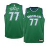 youth dallas mavericks luka doncic green classic edition jersey