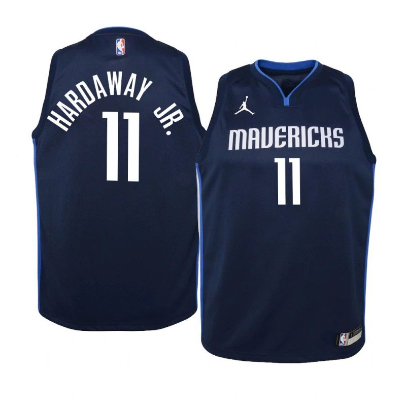 youth dallas mavericks tim hardaway jr. navy statement jersey