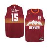 youth denver nuggets nikola jokic red city jersey 0a