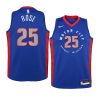 youth detroit pistons derrick rose new uniform blue city jersey