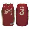 youth heat 3 dwyane wade red 2015 christmas swingman jersey