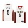 youth herbert jones pelicans white city edition jersey