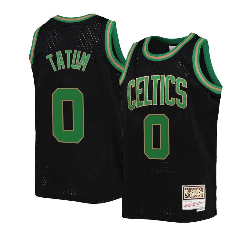 youth jayson tatum hardwood classics black reload jersey