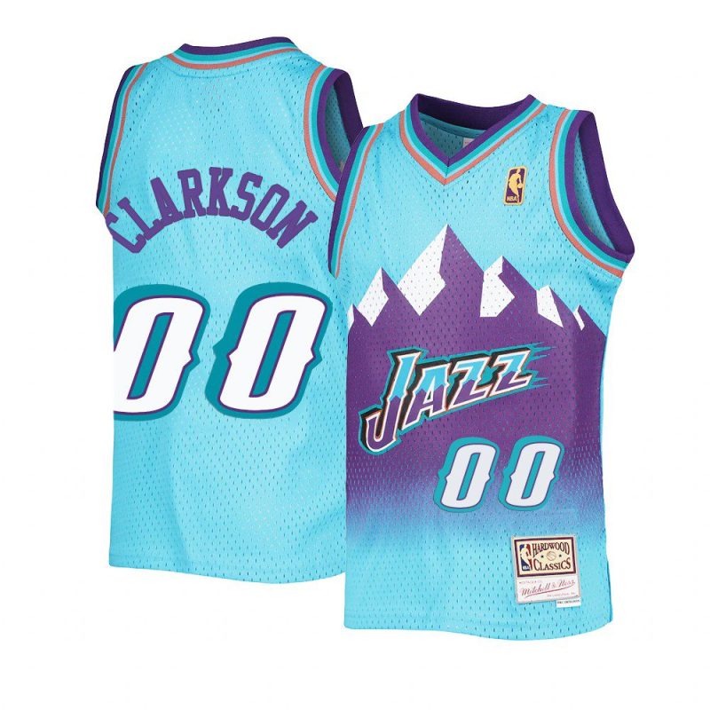 youth jordan clarkson throwback blue reload jersey