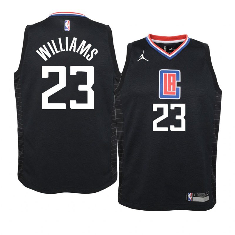 youth la clippers lou williams jumpman black statement jersey