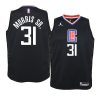 youth la clippers marcus morris sr. jumpman black statement jersey