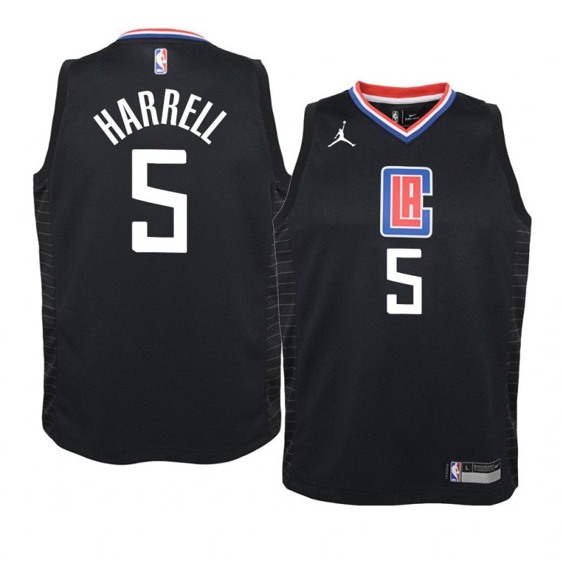 youth la clippers montrezl harrell jumpman black statement jersey