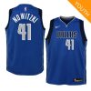 youth mavericks dirk nowitzki icon blue jersey