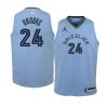 youth memphis grizzlies dillon brooks light blue statement jersey