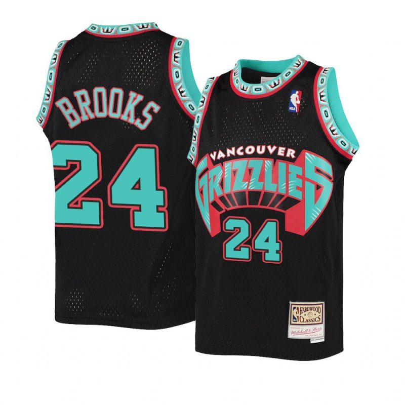 youth memphis grizzlies dillon brooks throwback black reload jersey