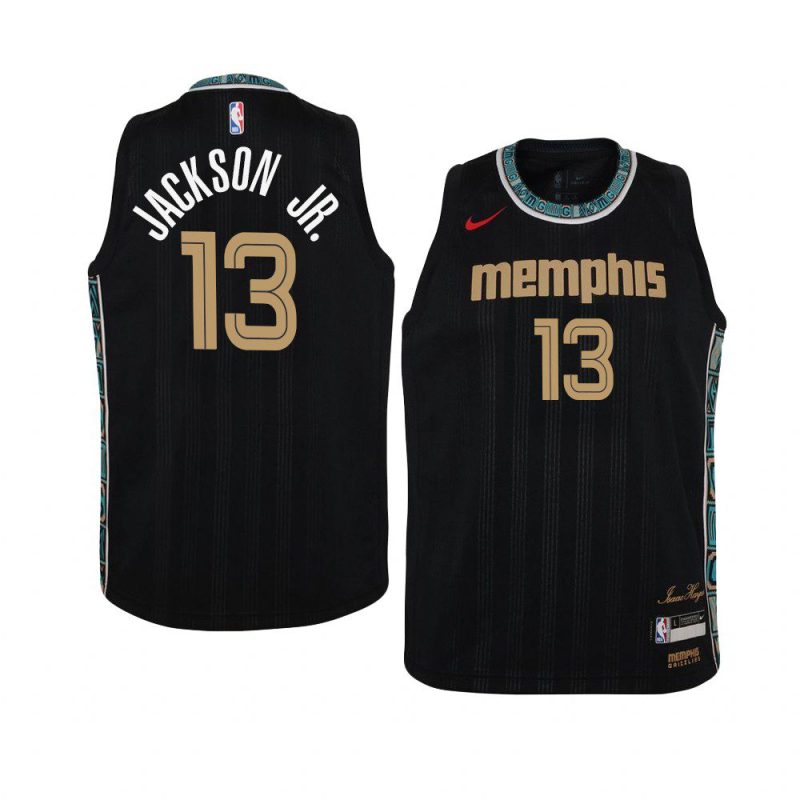 youth memphis grizzlies jaren jackson jr. black city jersey