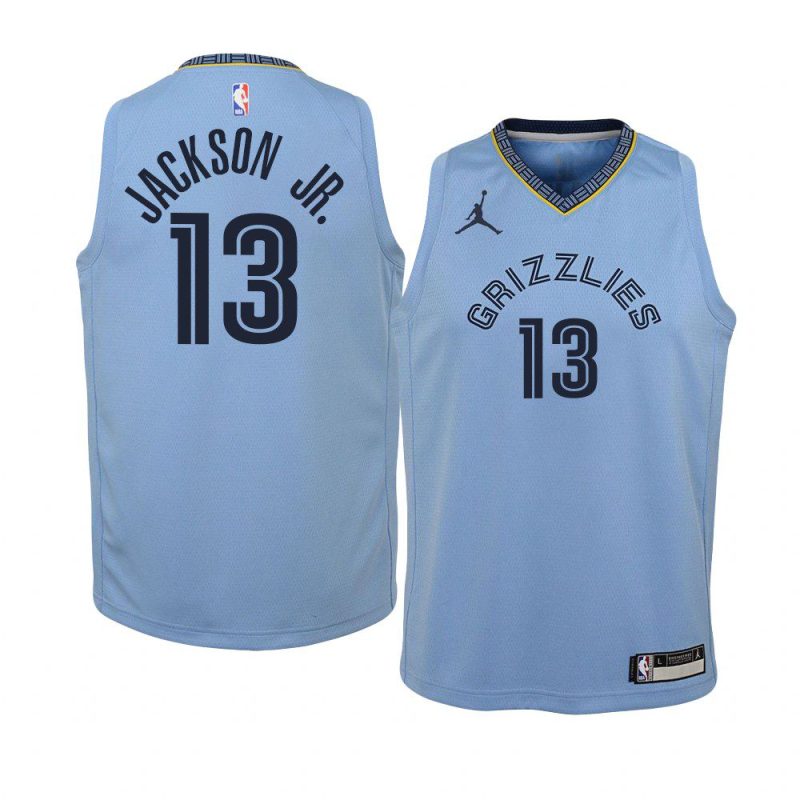 youth memphis grizzlies jaren jackson jr. light blue statement jersey