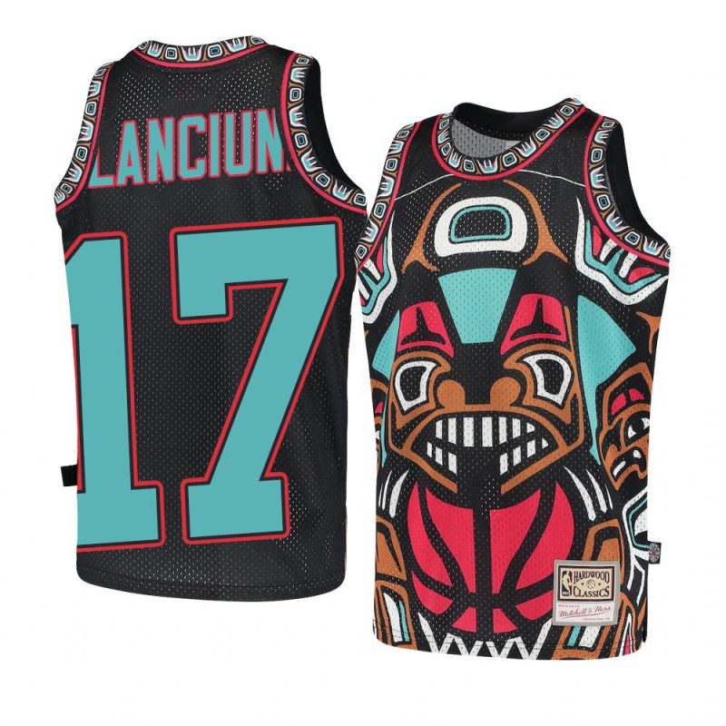 youth memphis grizzlies jonas valanciunas black big face 2.0 jersey