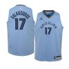 youth memphis grizzlies jonas valanciunas light blue statement jersey