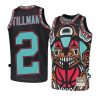 youth memphis grizzlies xavier tillman hardwood classics black big face 2.0 jersey