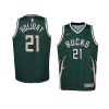 youth milwaukee bucks jrue holiday swingman green earned edition jersey