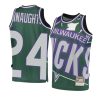 youth milwaukee bucks pat connaughton hardwood classics green big face 2.0 jersey