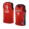 youth natasha cloud washington mystics red explorer edition jersey