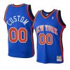 youth new york knicks custom blue hardwood classics jersey