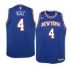 youth new york knicks derrick rose blue statement edition jersey