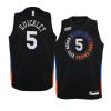 youth new york knicks immanuel quickley black city edition jersey 0a