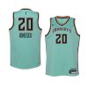 youth new york liberty sabrina ionescu replica teal rebel edition jersey