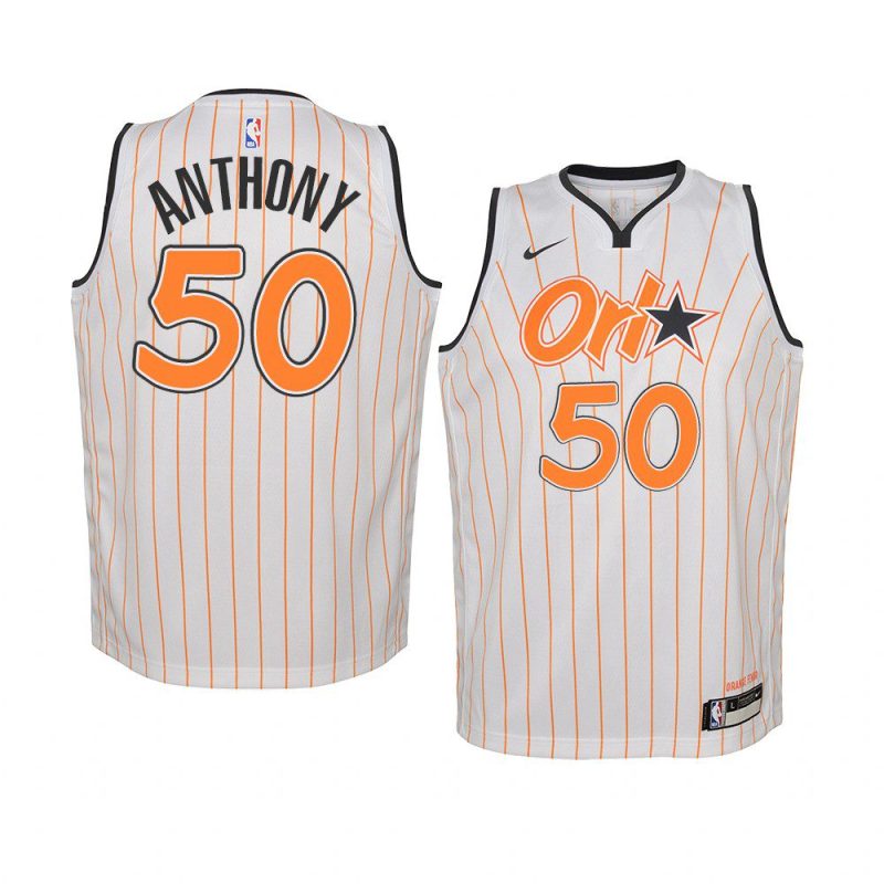 youth orlando magic cole anthony 2020 nba draft white city jersey