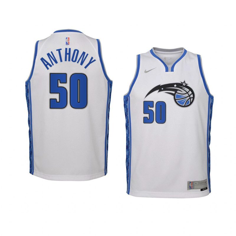 youth orlando magic cole anthony swingman white earned edition jersey