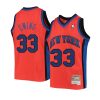 youth patrick ewing hardwood classics orange reload jersey