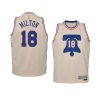 youth philadelphia 76ers shake milton swingman cream earned edition jersey