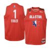 youth phoenix suns devin booker western conference red 2020 nba all star game jersey