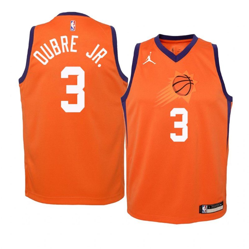 youth phoenix suns kelly oubre jr. jumpman orange statement jersey