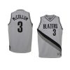 youth portland trail blazers c.j. mccollum swingman gray earned edition jersey