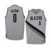 youth portland trail blazers damian lillard gray earned jersey