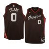 youth portland trail blazers damian lillard oregon black city edition jersey