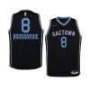 youth sacramento kings bogdan bogdanovic black city edition jersey