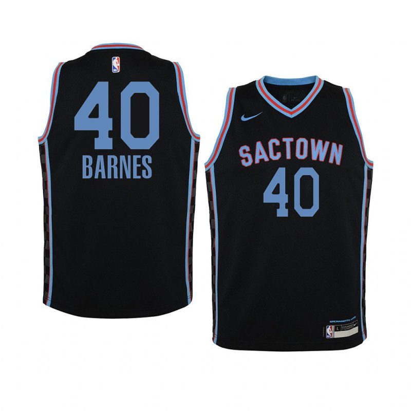 youth sacramento kings harrison barnes black city edition jersey