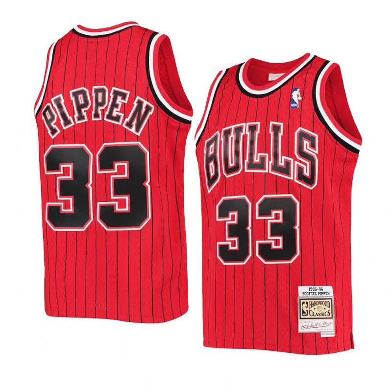 youth scottie pippen throwback red reload jersey