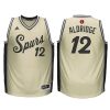 youth spurs 12 lamarcus aldridge cream 2015 christmas swingman jersey