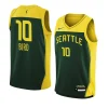 youth sue bird seattle storm green explorer edition jersey