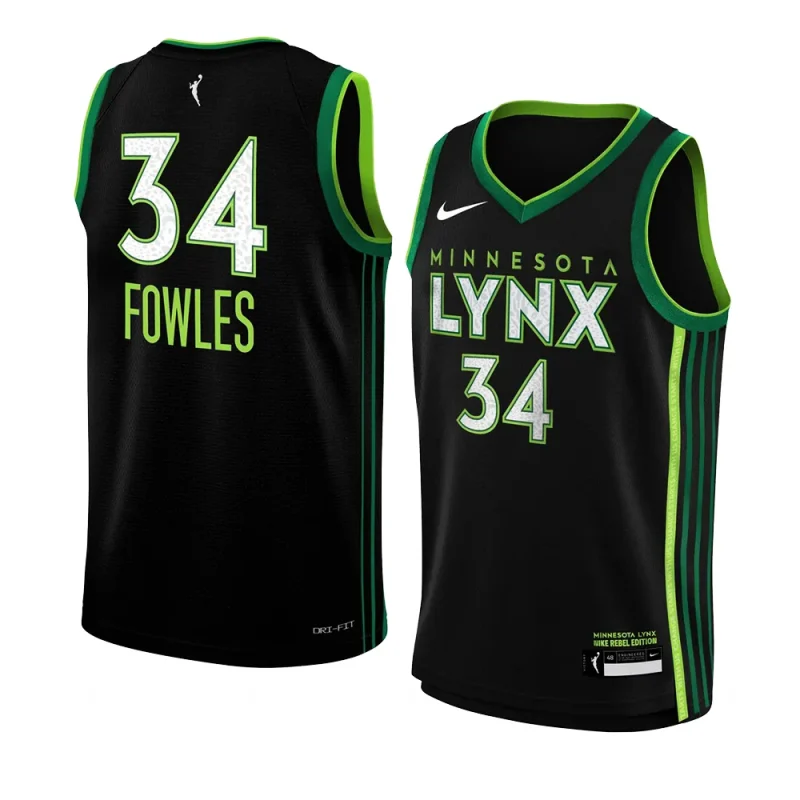 youth sylvia fowles minnesota lynx black explorer edition jersey