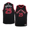 youth toronto raptors chris boucher black statement jersey