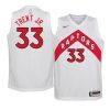 youth toronto raptors gary trent jr. white association edition jersey