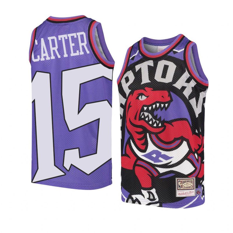 youth toronto raptors vince carter purple big face jersey