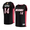 youth tyler herro heat black 2023 nba finals jersey