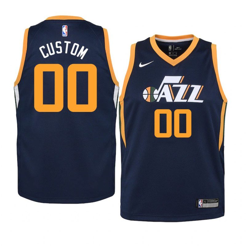 youth utah jazz custom jumpman purple icon jersey