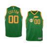 youth utah jazz custom swingman green earned edition jersey